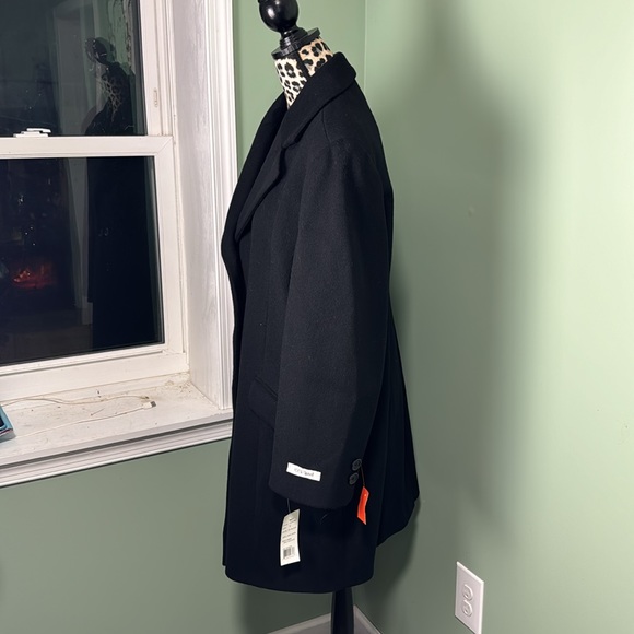 NWT Larry Levine wool coat 16 black - Picture 2 of 7